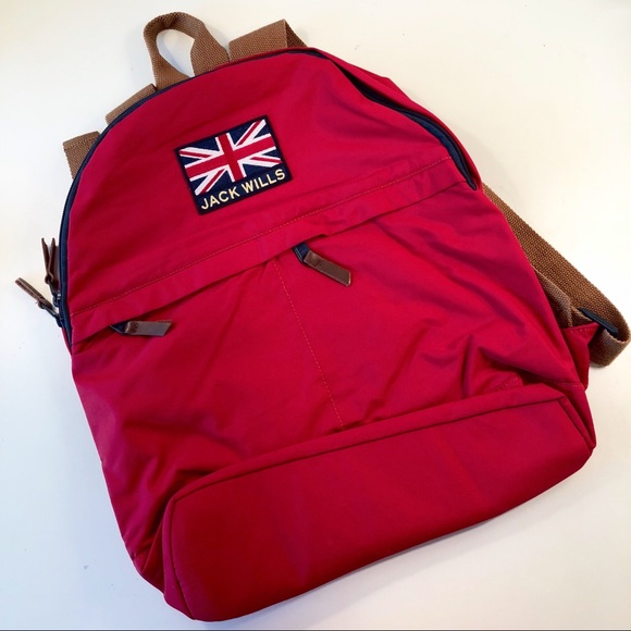 jack wills red backpack